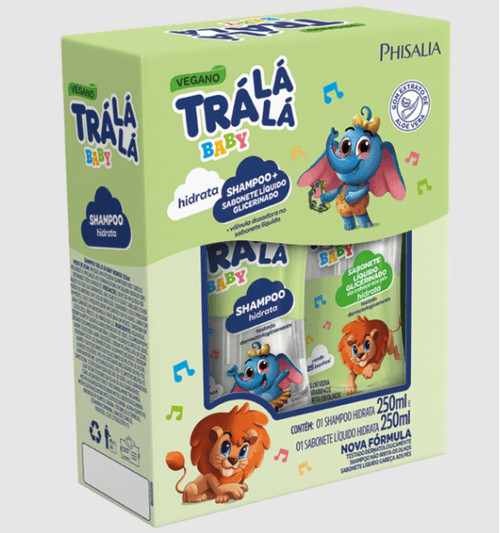 Kit Shampoo 250ml + Sabonete Líquido Da Cabeça Aos Pés Trá Lá Lá - 250ml