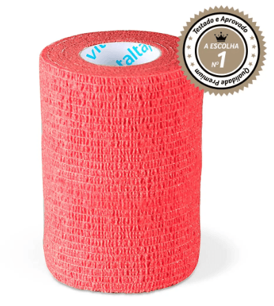Fita Vitaltape Cohesiveban Vermelho - 7,5cm X 4,5m