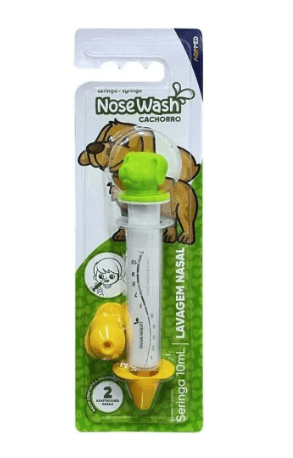 Seringa NoseWash Lavagem Nasal - Tema Cachorro