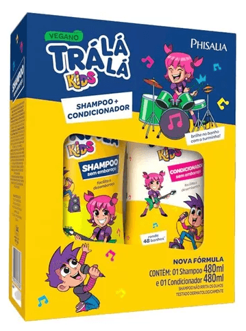 Kit Shampoo + Condicionador Kids Sem Embaraço Trá Lá Lá - 480ml