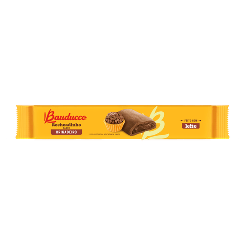 Biscoito Bauducco Recheadinho Sabor Brigadeiro - 104g