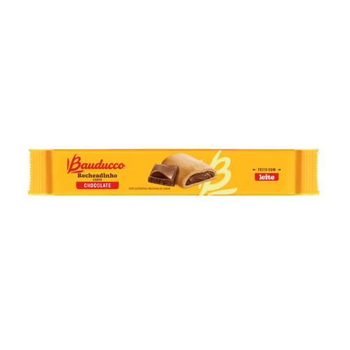 Biscoito Bauducco Recheadinho Sabor Chocolate - 104g