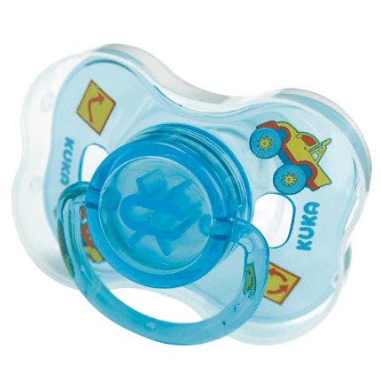 Chupeta Kuka Decorada Neon Nº2 Universal - Azul