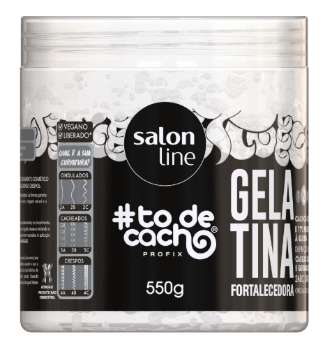 Gelatina Babosa #TôdeCacho Reparação e brilho Salon Line - 550g