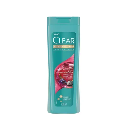Sh clear anticaspa 2em1 detox pro crescimento 200ml