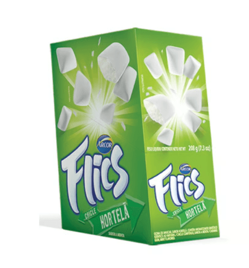 Chiclete Flics Hortelã - 1 Ctl
