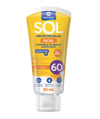Protetor Solar Facial Massime FPS60 - 50ml