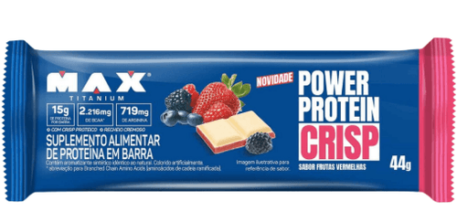 Barra de Proteína Power Crisp Frutas Vermelhas - 44g