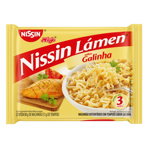 Macarrão Instantâneo Nissin Lámen Galinha Caipira - 85g