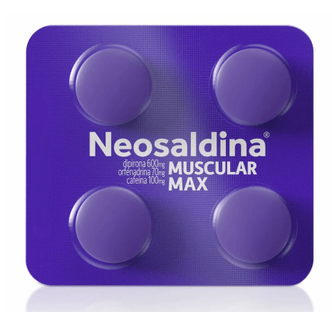 Neosaldina Muscular Max com 4 Comprimidos - Hypera