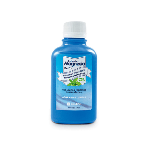 Leite de magnesia 120ml belfar