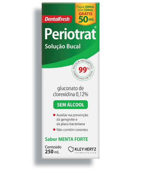 Periotrat Sem Álcool Sabor Menta Forte - 250ml