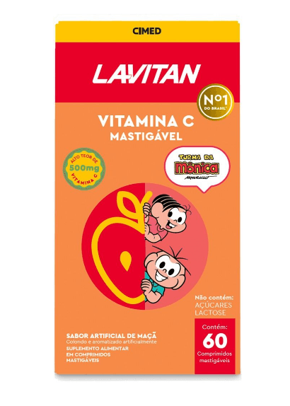Lavitan vit c inf maçã c/60 cpr mast