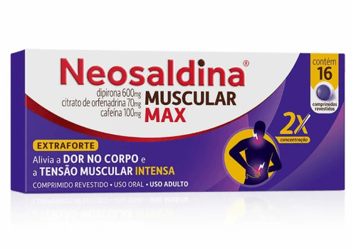 Neosaldina Muscular Max com 16 Comprimidos - Hypera