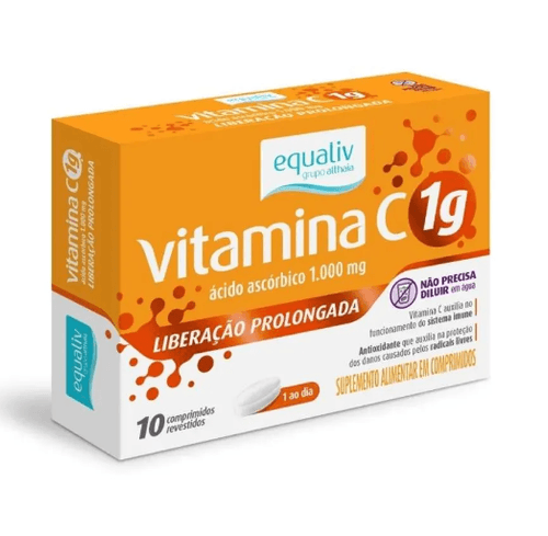 Vitamina C Equaliv 1g com 10 Comprimidos