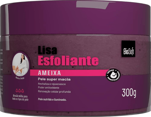 Creme Lisa Esfoliante Ameixa Bio Soft - 300g
