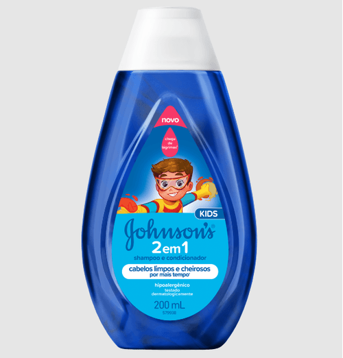 Shampoo e Condicionador Johnsons Baby Refil 2 em 1 - 200ml