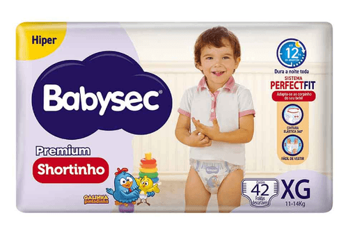 Fralda Babysec Shortinho Hiper XXXG - 32 Unidades