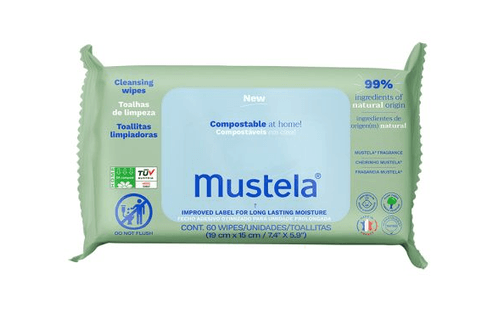 MUSTELA TOALHAS UMEDECIDAS COMPOSTAVEIS C/ PERFUME 60UN