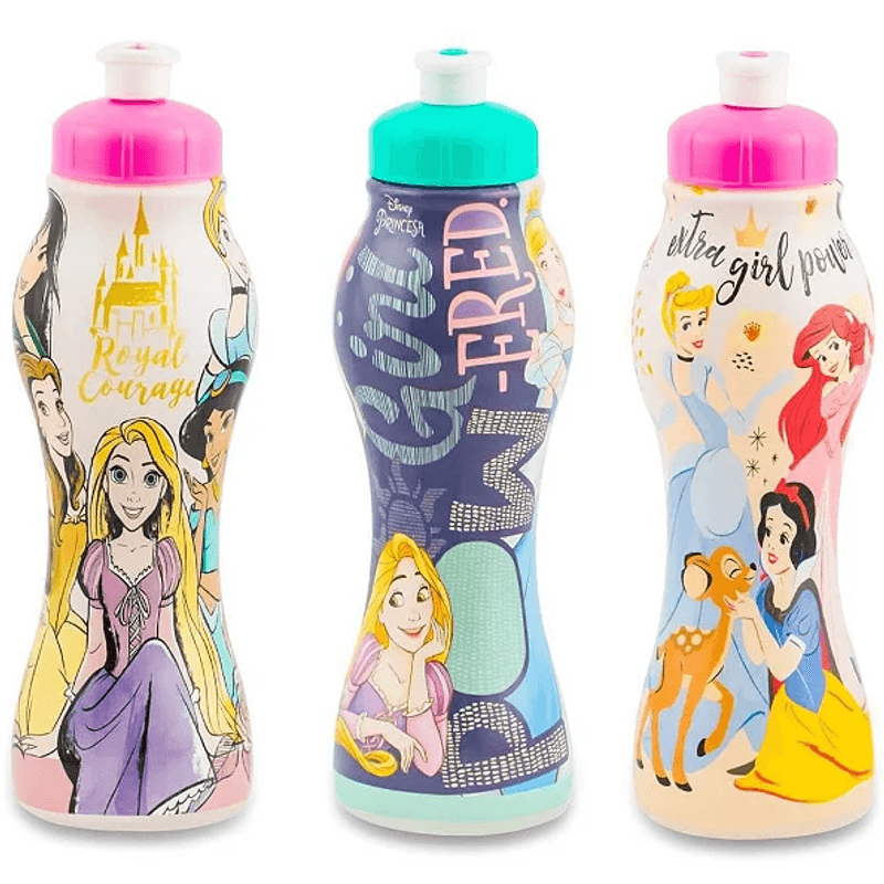 Garrafa Squeeze Princesas - 450ml