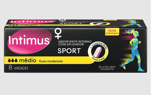 Absorvente Interno Sport Médio Com aplicador - 8 uni
