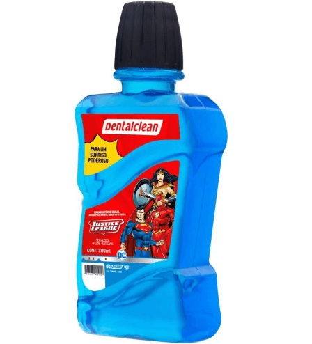 ENXAGUANTE BUCAL INF LIGA DA JUSTICA TUTTI FRUTTI 300ML