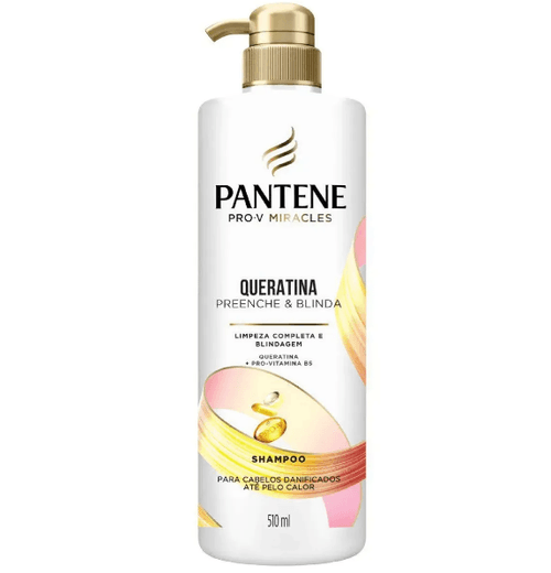Shampoo Pantene Queratina  Pump - 510ml