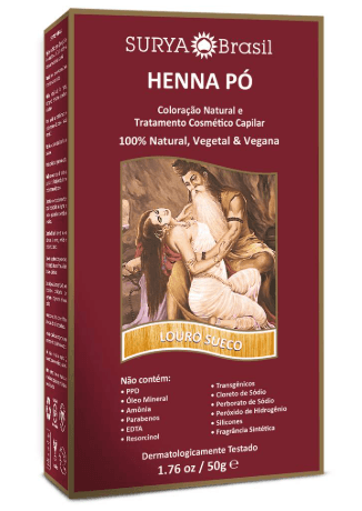 Henna em Pó Surya Brasil Louro Sueco - 50g