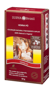 Henna em Pó Surya Brasil Vermelho - 50g