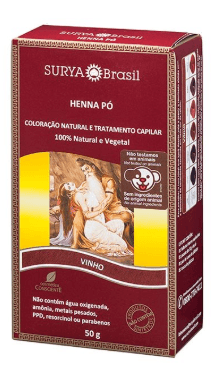 Henna em Pó Surya Brasil Vinho - 50g