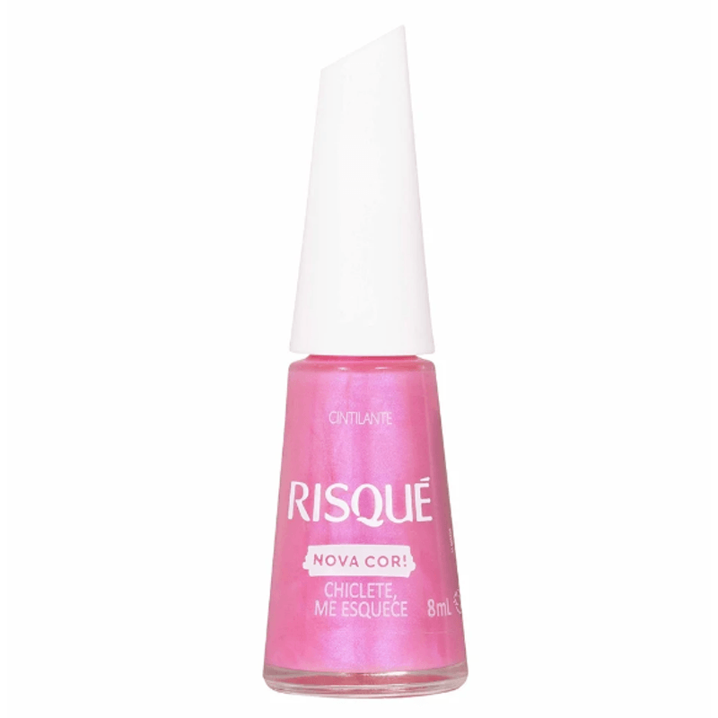 ESMALTE RISQUE COMERCIAL 8ML CHICLETE ME ESQUECE CINTILANTE