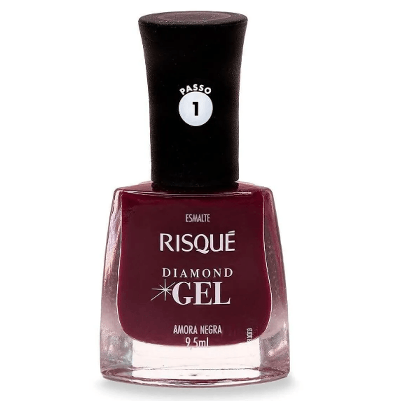 Esmalte Risque Gel Amora Negra