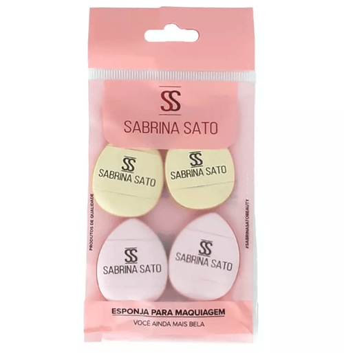 Kit Mini Esponjas para Maquiagem com 4 Unidades