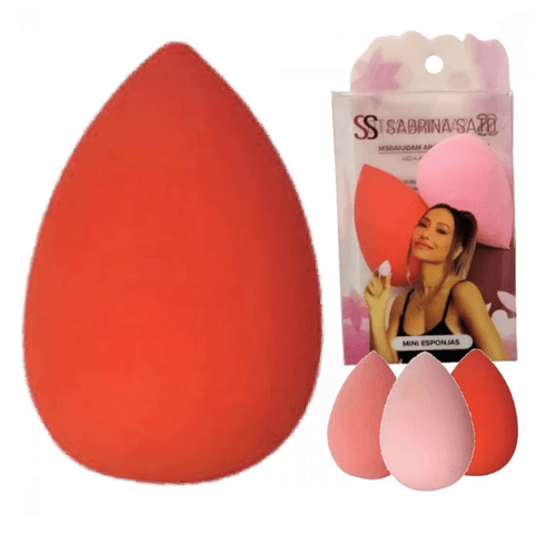 Kit Mini Esponjas para Maquiagem com 3 Unidades