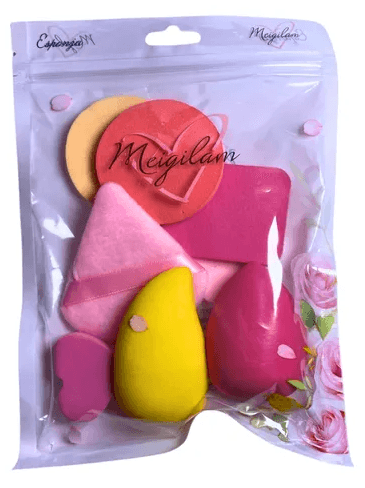 Kit Esponjas para Maquiagem com 8 Unidades