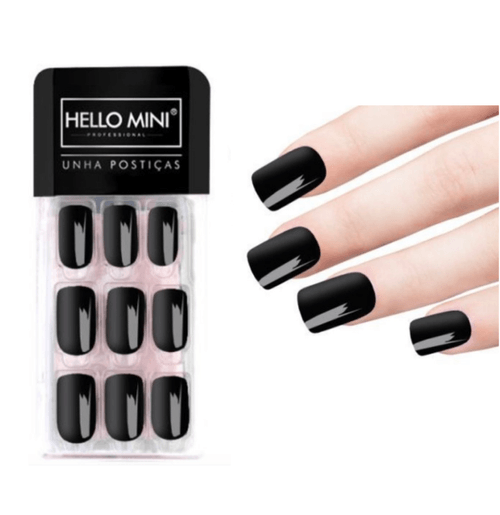 Kit Unhas Postiças Autocolantes Hello Mini - c/24 unidades