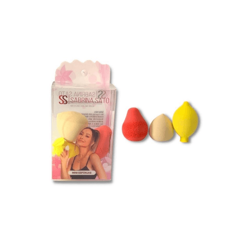 KIT C/3 MINI ESPONJAS P/ MAQUIAGEM SS-3105