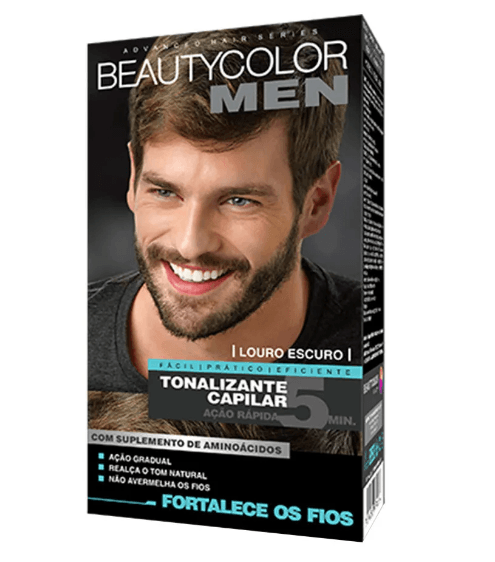 Tonalizante gel sem amonia kit bc men Louro escuro