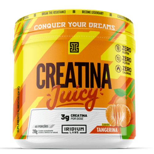 Creatina Juicy Iridium Sabor Tangerina - 210g