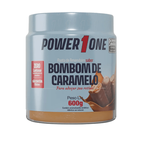 Pasta de Amendoim Power One Sabor Bombom de Caramelo - 600g
