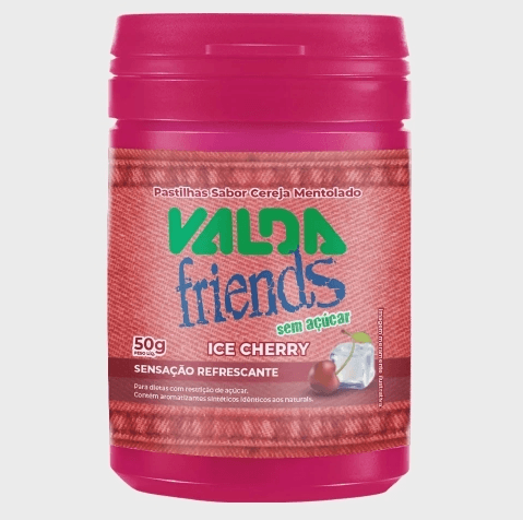 Pastilhas Valda Friends Ice Cherry Pote - 50g