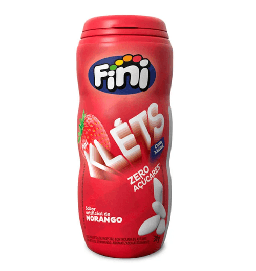 Chicle fini klets morango 30g