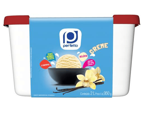 Pote Sorvete Creme 2 l - Perfetto
