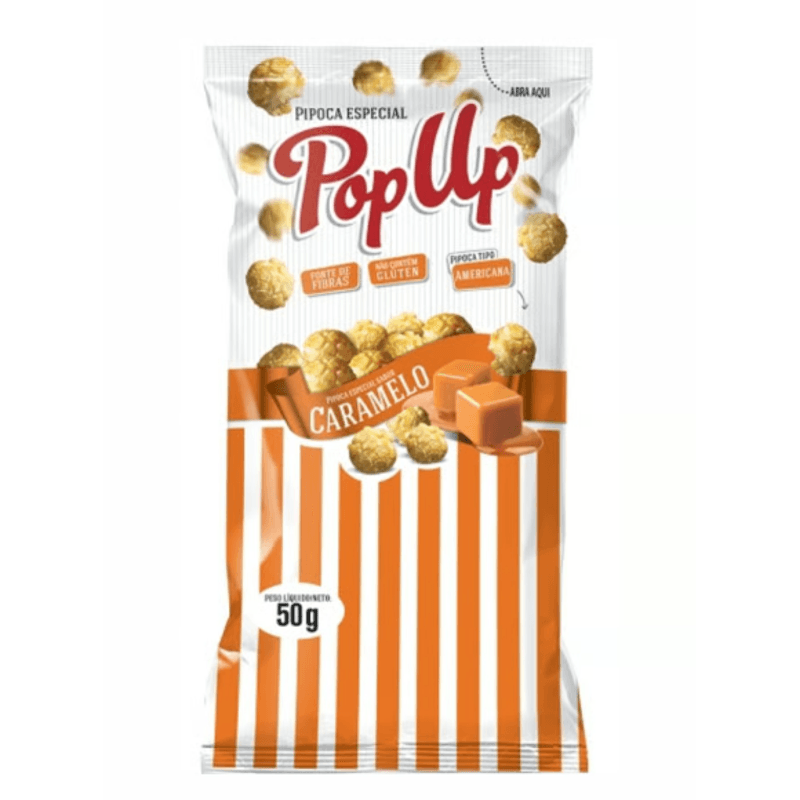 PIPOCA DOCE POP UP CARAMELO 50G