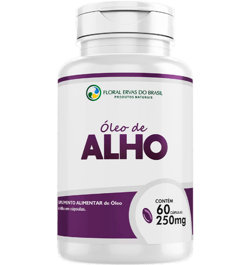 Ólleo de Alho 250mg com 60 Cápsulas - Floral Ervas do Brasil