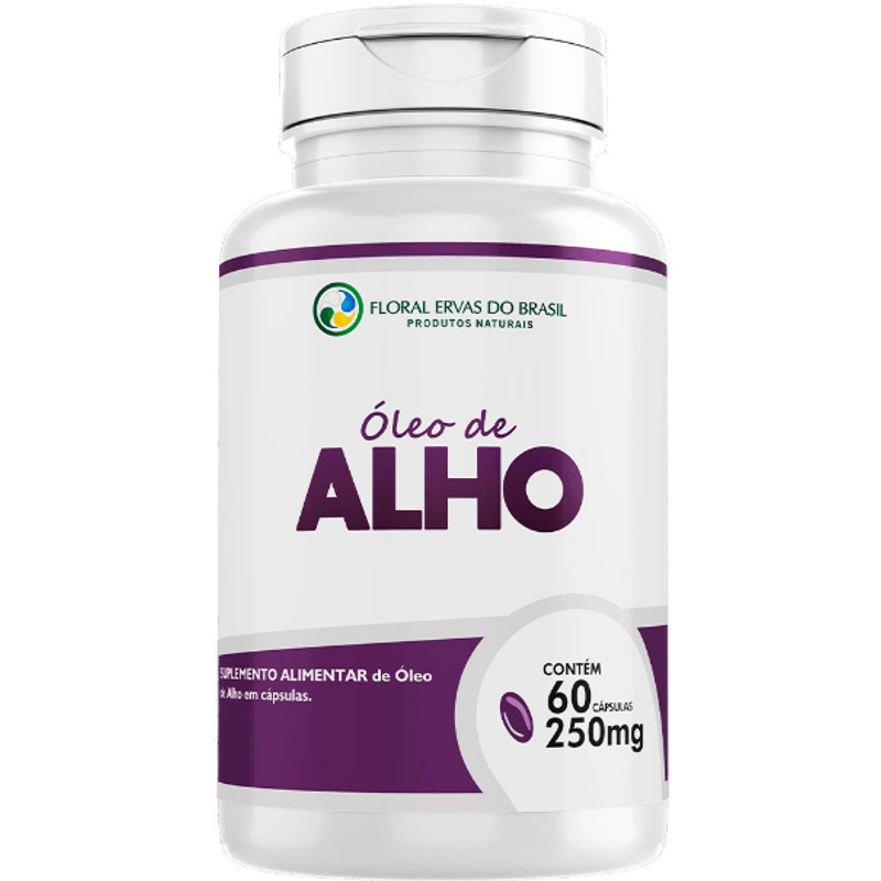 Olleo de Alho 250mg com 60 Capsulas - Floral Ervas do Brasil