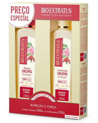 Kit Bio Extratus Shampoo + Condicionador Crespos - 250ml
