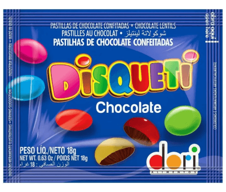 Disqueti Chocolate Confeitado - 18g