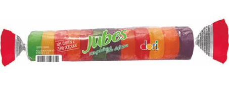 Jubes Fruit Snacks Tropical Tubo - 48g