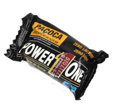Paçoca Rolha Power1one Zero Açucar 18g